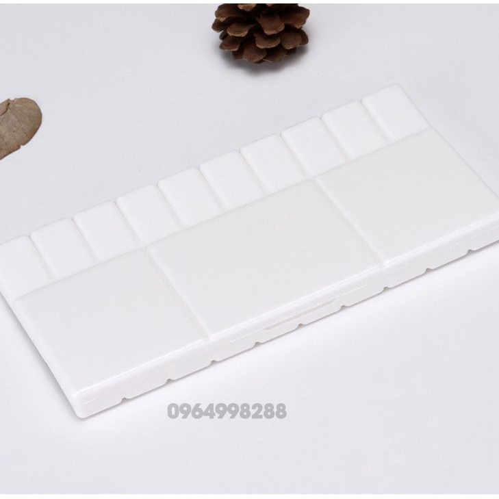 khay pha màu nước gập 10.4*20CM tiện lợichắc chắn chuyên dùng vẽ màu nướcmàu bột, acrylic