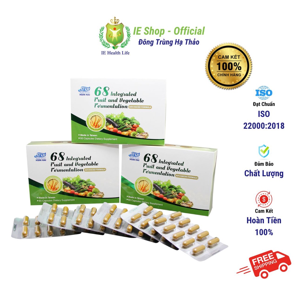 Viên uống bổ sung Enzyme - rau củ quả tổng hợp (hộp 60 viên)