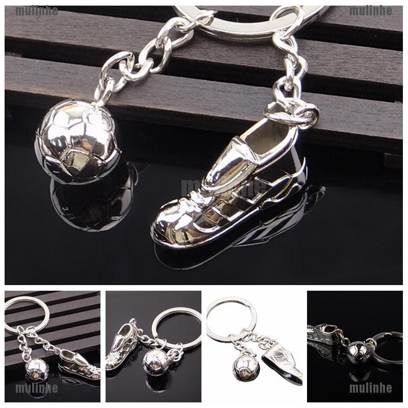 Mul❤ Móc Khóa Hình Đôi Giày Bóng Đá 3D Dễ Thương