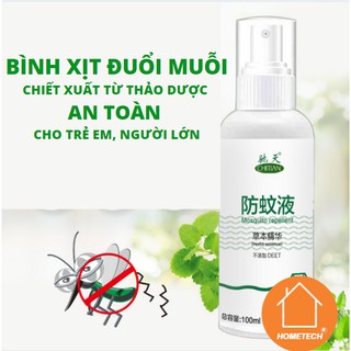 Bình xịt đuổi muỗi tinh dầu thảo dược tự nhiên an toàn cho trẻ em và người lớn ( hàng nội địa TQ)