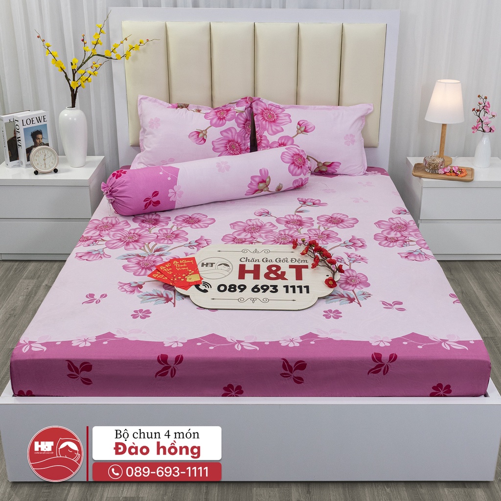 Bộ 4 Món Ga Gối Kèm Vỏ Ôm Cotton polly Họa Tiết Siêu Xinh | BigBuy360 - bigbuy360.vn