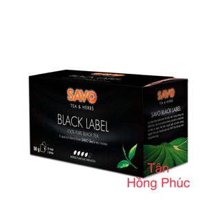 Trà đen truyền thống túi lọc SAVO Combo 6hộp