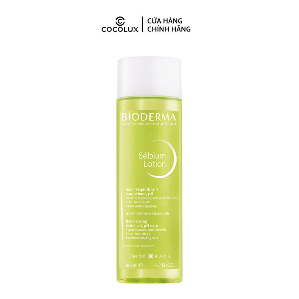 Nước Cân Bằng Cho Da Dầu Hỗn Hợp Bioderma Sébium Lotion 200ml