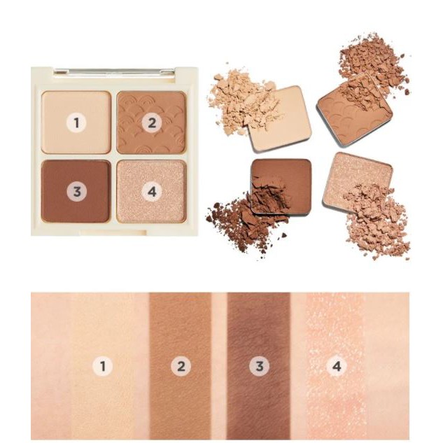 Bảng Phấn Mắt 4 Ô Xinh Lung Linh Merzy The Heritage Shadow Palette 8g