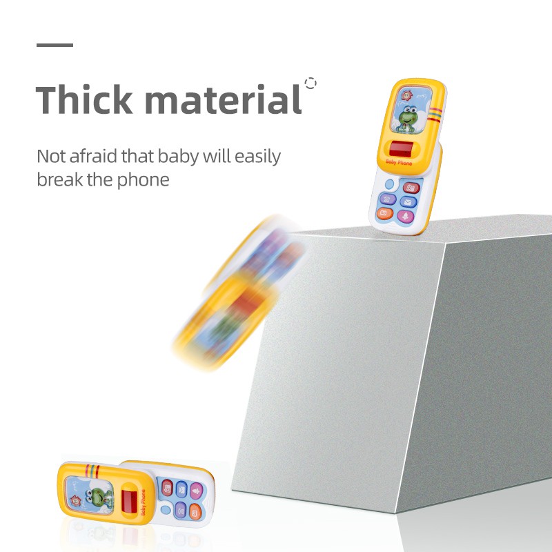 Coolplay Điện thoại đồ chơi có đèn LED và nhạc cho bé