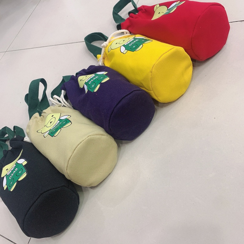 Phim hoạt hình gấu Túi vải Túi Xách Tay Starbucks Chai Nước Túi Xô Tote Túi Nước Giữ Chai