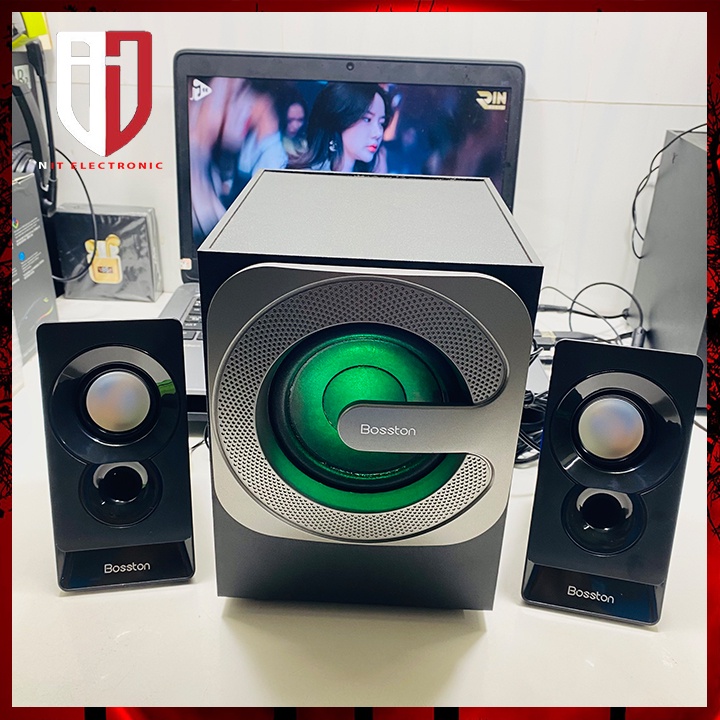 Loa Máy Vi Tính PC Bluetooth Để Bàn Chính Hãng BOSSTON T3600 Có Đèn Led Loa Gaming