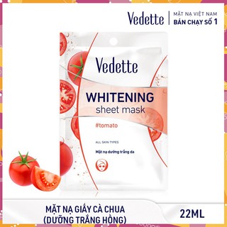 Mặt Nạ Dưỡng Trắng Da Vedette Cà Chua 25g