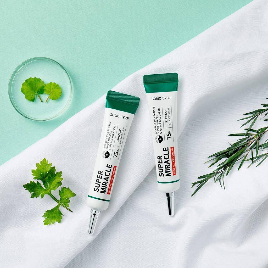 Kết quả hình ảnh cho some by mi aha-bha-pha 14 days super miracle spot all kill cream"