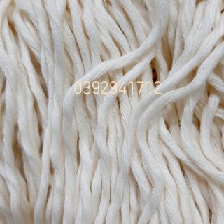 Dây thừng đan macrame, dây cotton xoắn 1 chiều ( 2mm,3mm, 4mm, 5mm). Màu kem và ngà