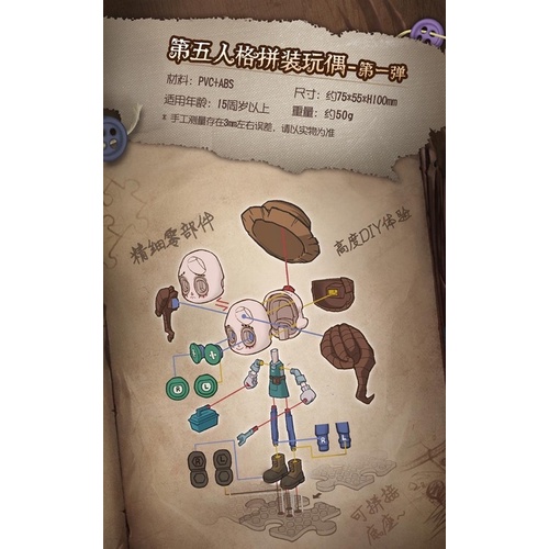 Mô hình nhân vật Identity V chính hãng NetEase có sẵn - Identity V mini figure