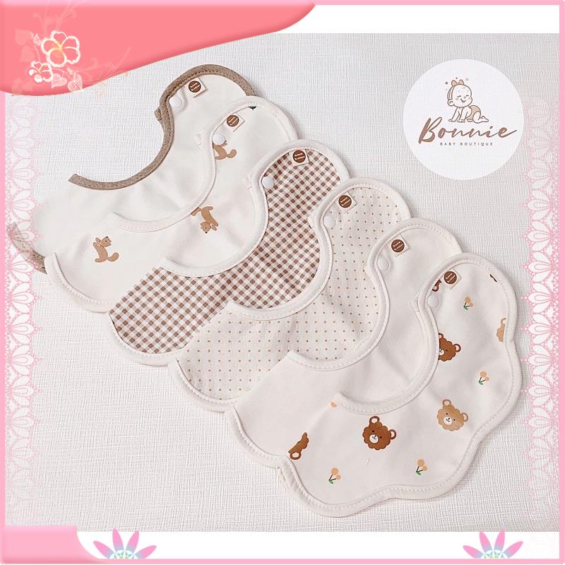 Yếm cổ hoa Hàn Quốc Vella Bunnie Blossom cho bé từ 0-36m+, thời trang, ăn dặm.