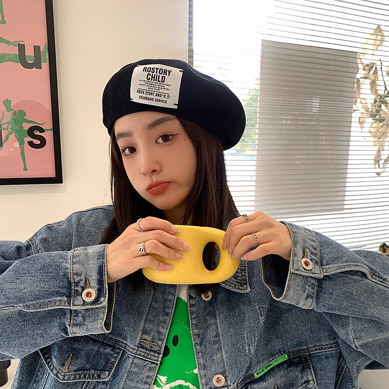 Nón Beret Mỏng Thoáng Khí Thời Trang Mùa Hè Dành Cho Nữ