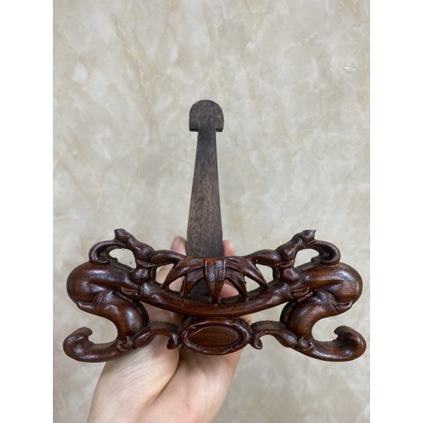 Giá Kê Đĩa Gỗ Gụ Đường Kính 15-20cm
