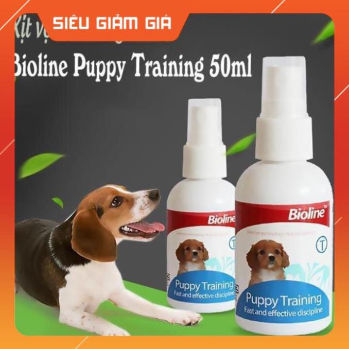 [GIẢM GIÁ] Lọ xịt hướng dẫn chó đi vệ sinh đúng chỗ Bioline - Dạy chó mèo đi vệ sinh - petshop số 01 zubumshop