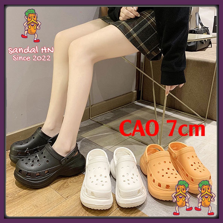 dép cross đế cao 7cm , dép nữ hot trend 2022 [sẵn]