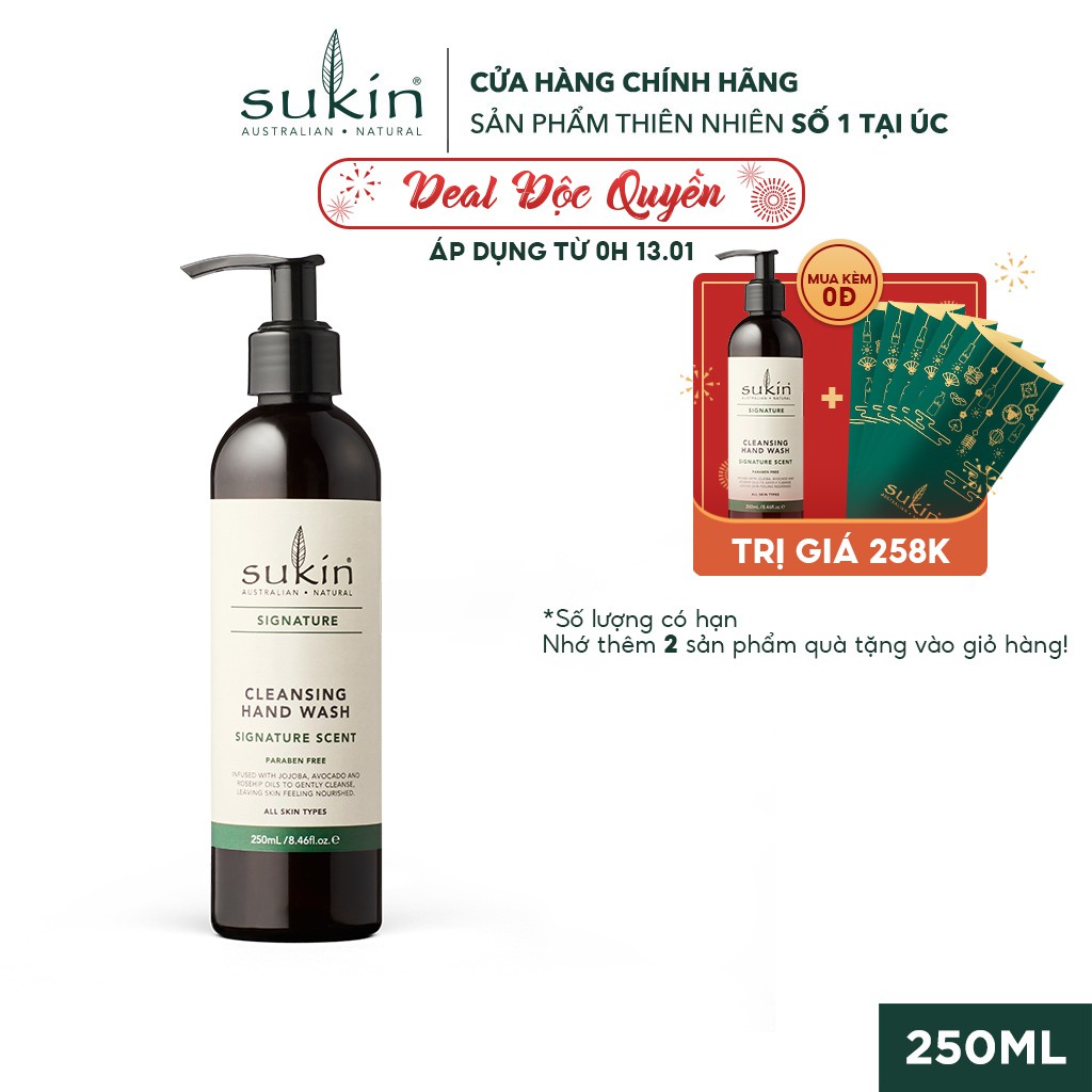 Gel Rửa Tay Sukin Signature Cleansing Hand Wash Signature Scent 250ml | BigBuy360 - bigbuy360.vn