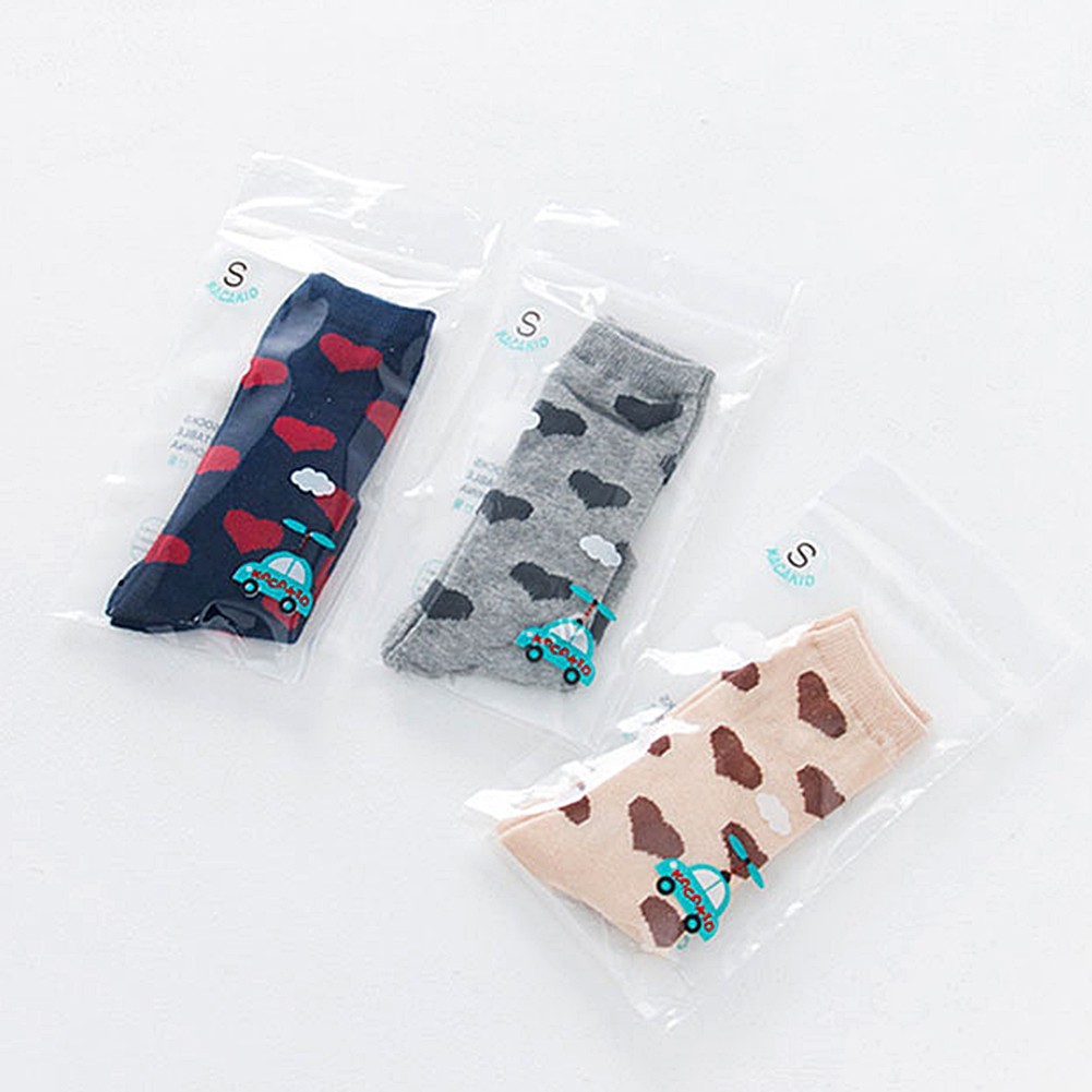 Tất cotton hình trái tim dễ thương cho bé