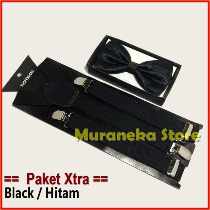Dm.shop- Nơ Đeo Cổ Màu Đen XTRA Dành Cho Người Lớn Bretel