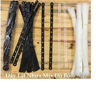 COMBO 10 Dây lạt nhựa mix đồ - Dây nối móc áo và kẹp quần