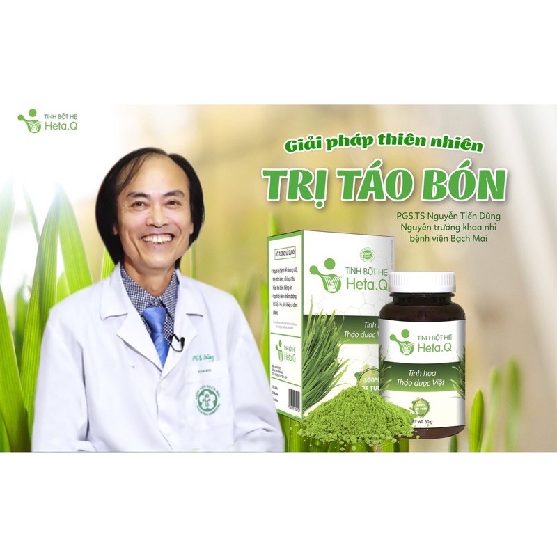 [Dứt điểm táo bón] Tinh bột hẹ Heta.Q bé hết bón, ăn ngon, tiêu hoá tốt