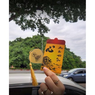 Lá Bồ Đề in hình Phật nhỏ (có dây treo) _MS2