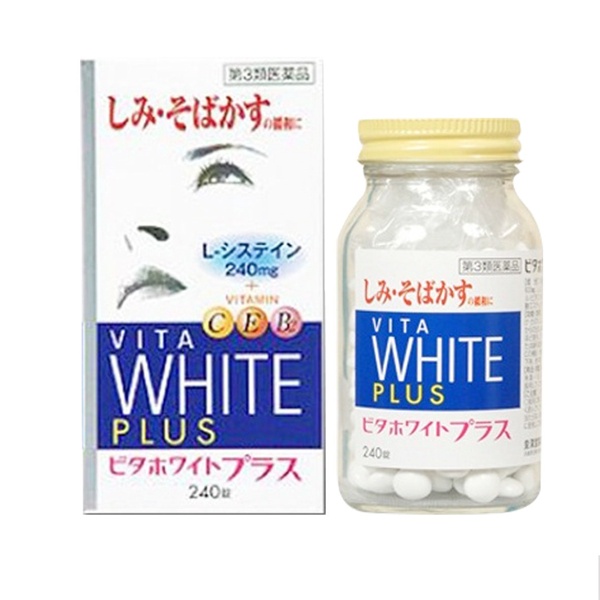 Viên uống trắng da, mờ thâm nám Vita White Plus 240 viên Nhật Bản (PSB-MART)