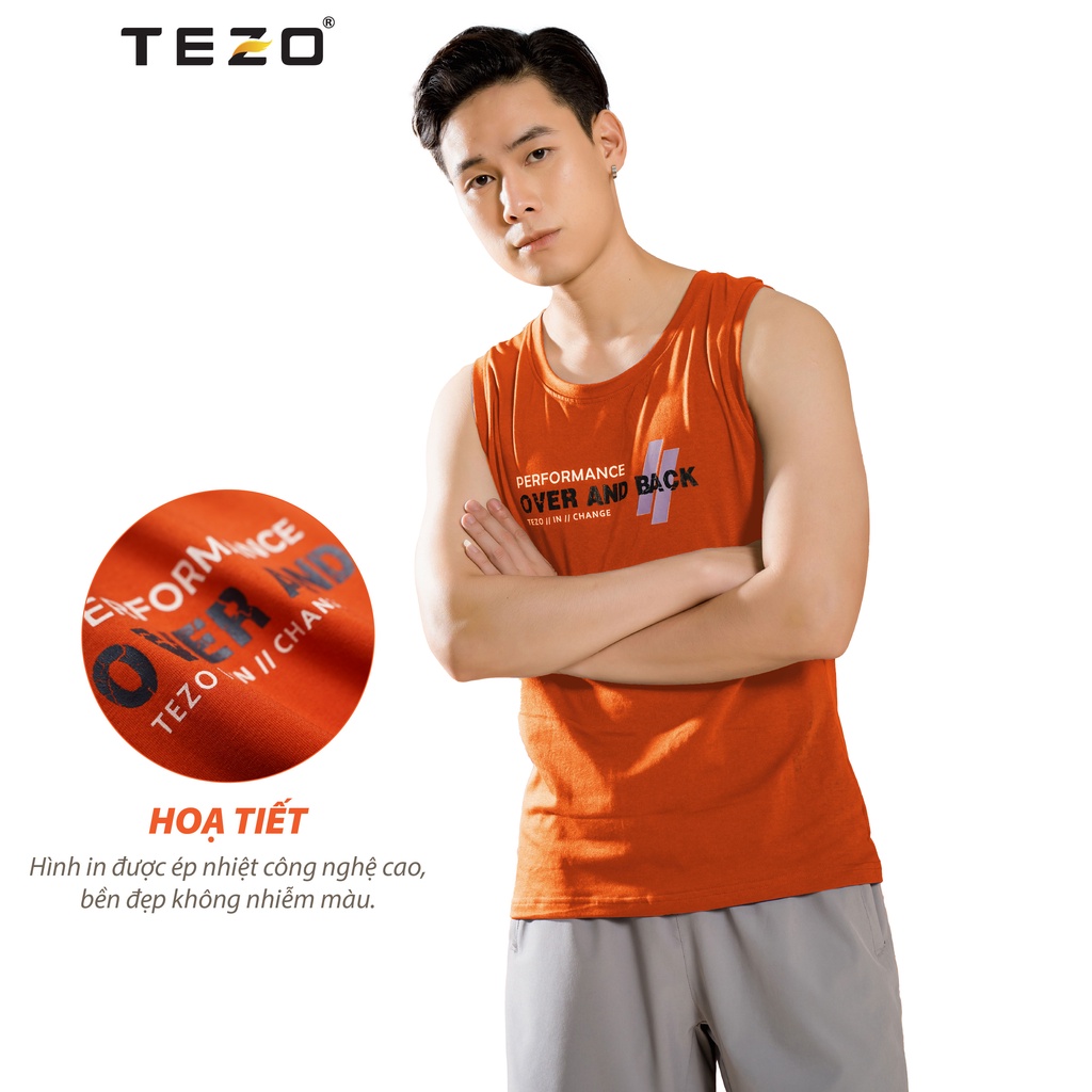 Áo ba lỗ Tezo phối màu năng động thể thao 2203ABLT02
