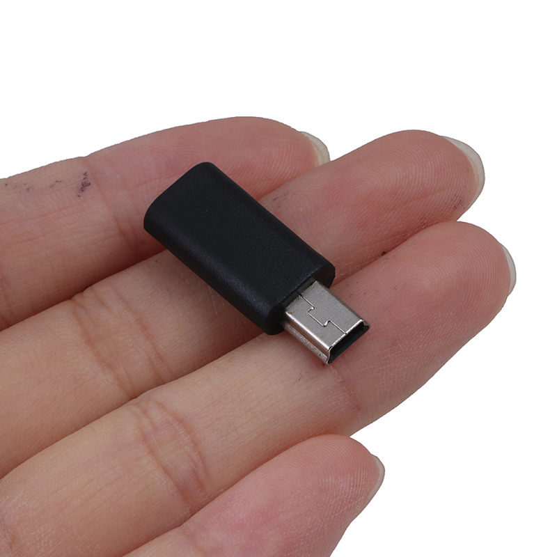 Stone Black Micro Usb Female To Mini Usb Male Adapter Converter