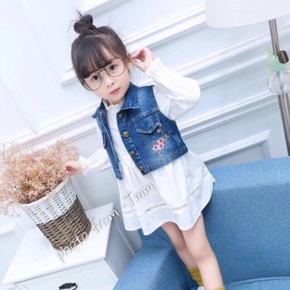 Đầm xô khoát jean hàng đẹp