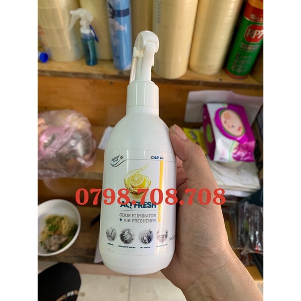 Bình Xịt Khử Mùi Hôi Xe , Làm Mát Không Khí Natural Fresh AQ Fresh 250m