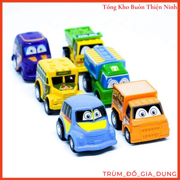 Bộ 6 Xe Ô Tô Chạy Dây Cót Cho Bé