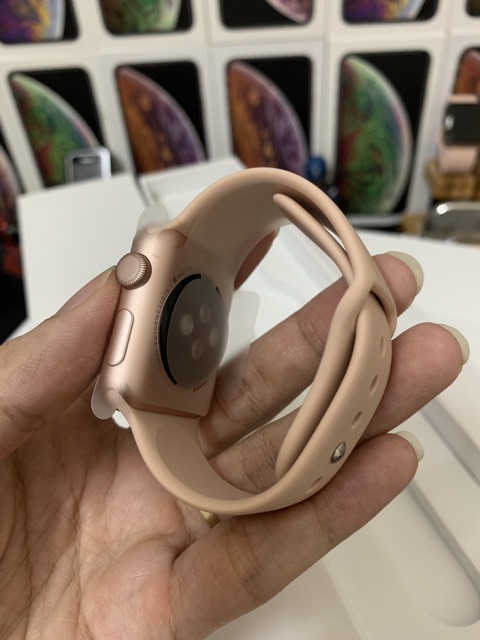 [Có Video] Đồng Hồ Apple Watch Màu Hồng 38mm ( Applewatch series1)