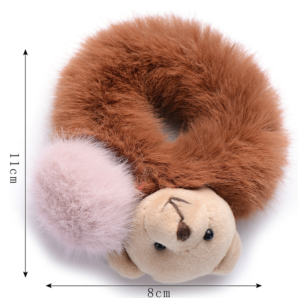 (Hàng Mới Về) Dây Chun Buộc Tóc Hình Gấu Nhồi Bông Xinh Xắn Dành Cho Nữ