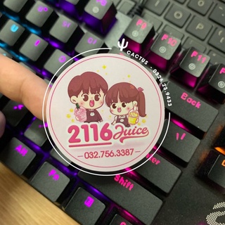 Combo 1000 tem dán 4cm in theo yêu cầu