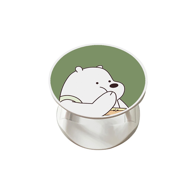 Giá đỡ điện thoại in hình gấu trắng hoạt hình dễ thương