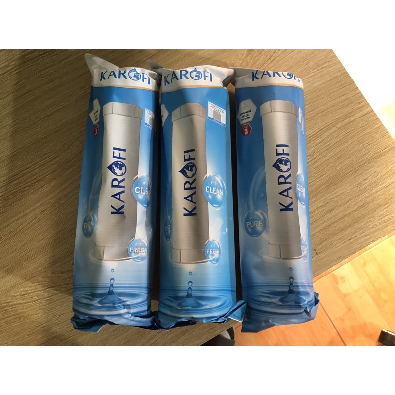 (CHÍNH HÃNG) Bộ 3 lõi lọc nước 123 Karofi