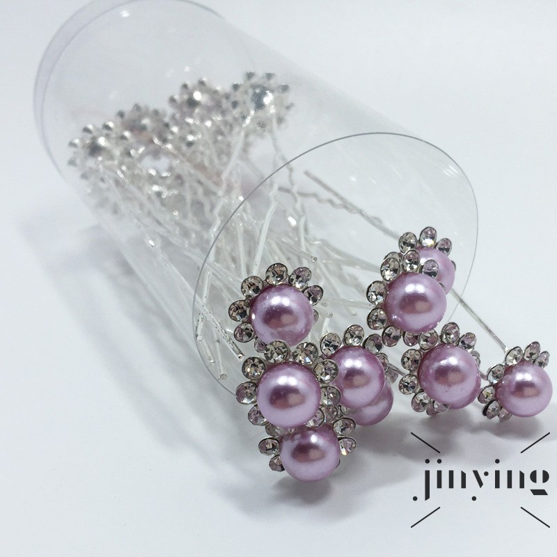 GETNOIVAS Set 10 trâm cài tóc đính ngọc trang trí tóc cô dâu