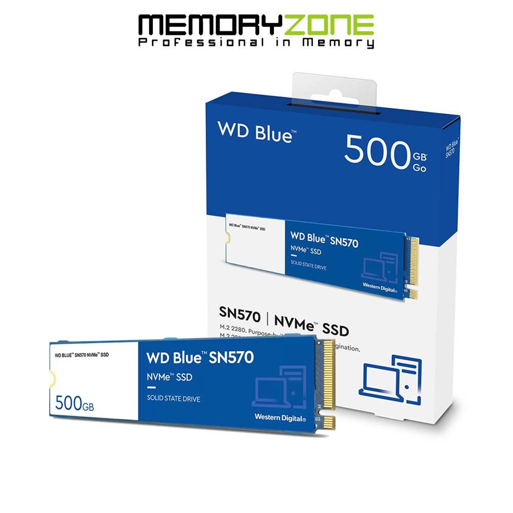 Ổ cứng SSD Western Digital Blue SN570 PCIe Gen3 x4 NVMe M.2 500GB WDS500G3B0C