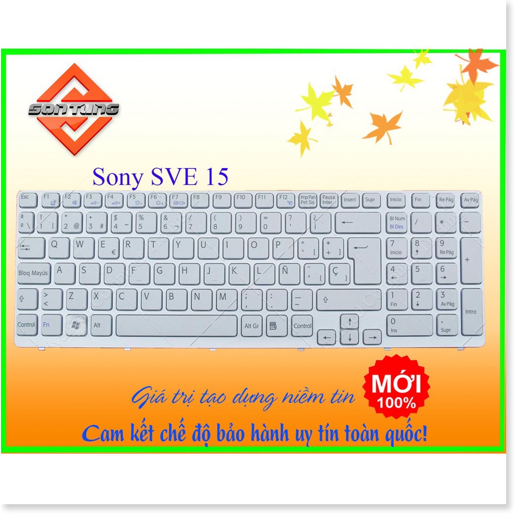 Bàn Phím Sony VAIO Sve15 Màu Trắng