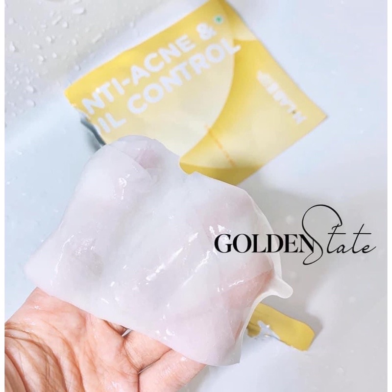 Mặt nạ sợi tre Mlab cấp ẩm, dưỡng trắng da và kiềm dầu