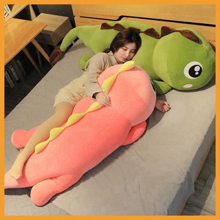 Gấu bông khủng long to đuôi tim ôm dễ thương size 55cm - 1m8