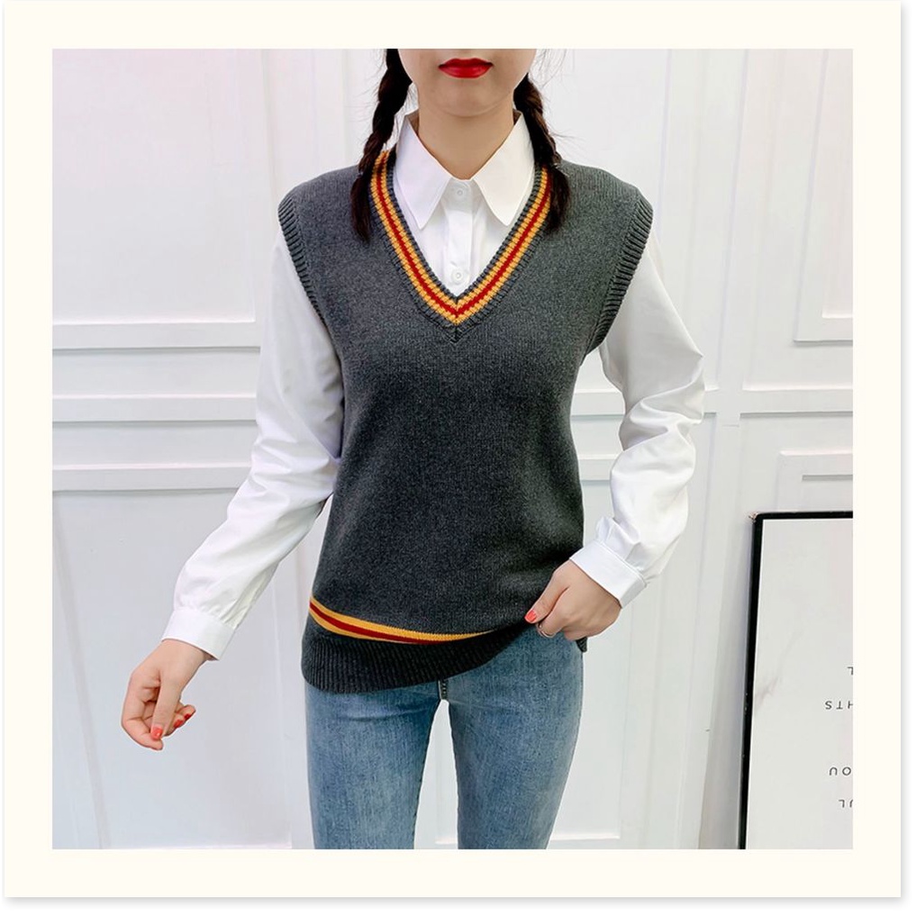 Áo sweater không tay phong cách Harry Potter thời trang