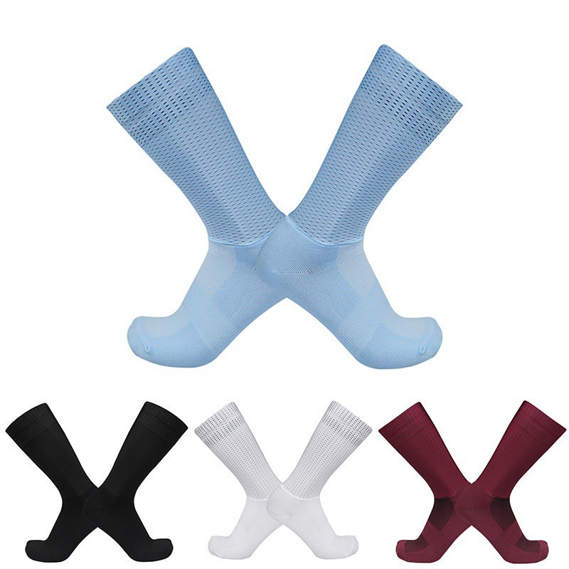 Vớ Thể Thao calcetines ciclismo ciclismo Bằng silica gel Thoáng Khí Chống Trượt Giá Trị Mùa Hè Mới Cho Nam Và Nữ