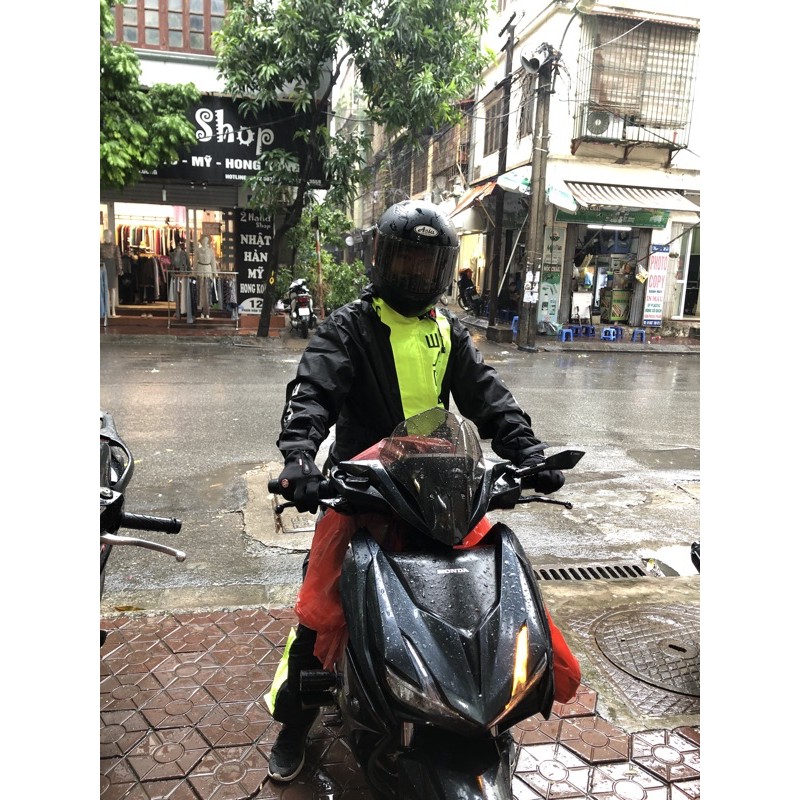 Áo mưa 2 lớp cao cấp Pole Racing Hàn Quốc