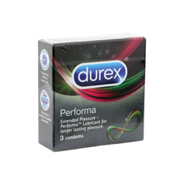 Combo 5 hộp Bao cao su Durex Performa hộp 3c giá tốt có chất kéo dài thời gian