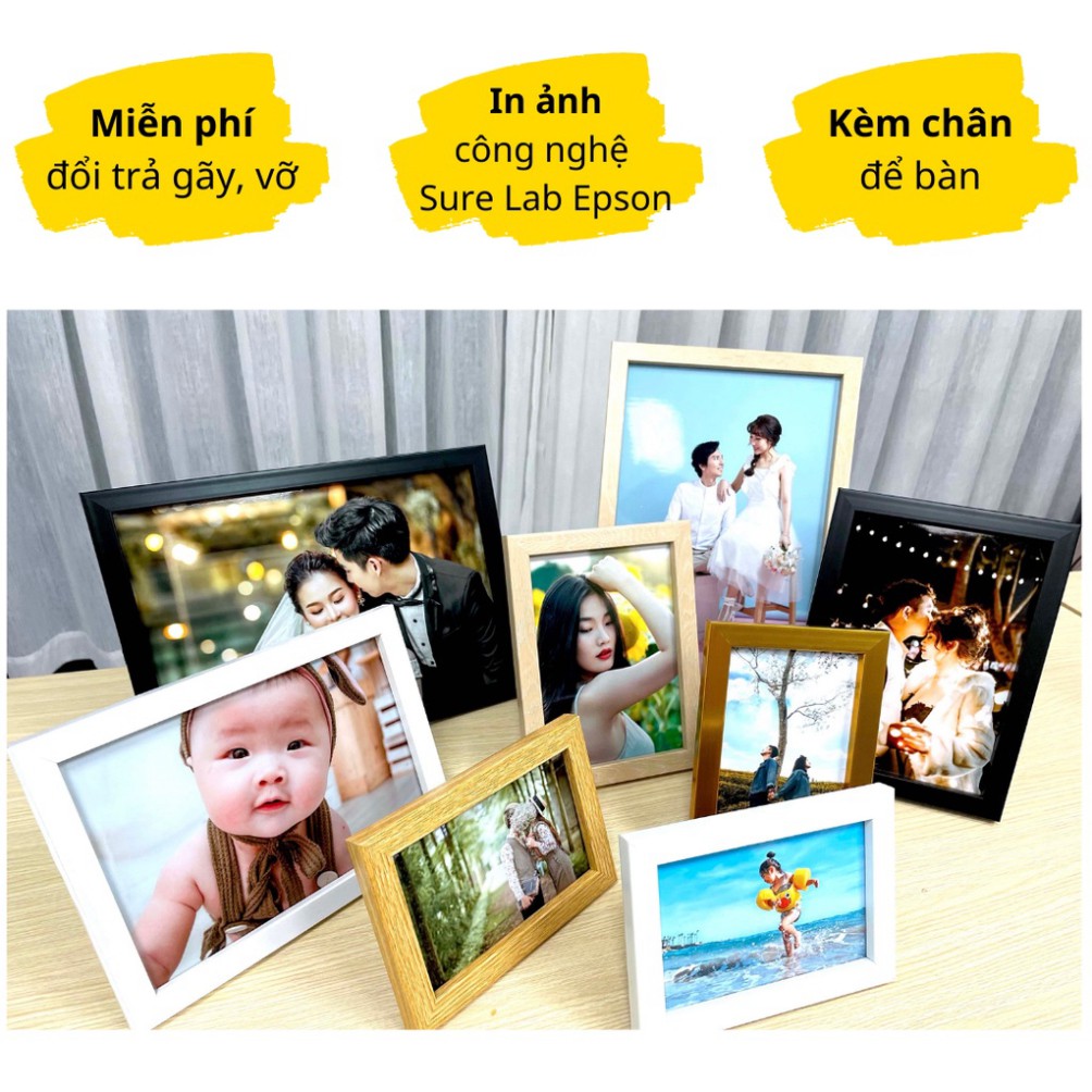 Khung Ảnh Để Bàn - In Ảnh Theo Yêu Cầu Nhiều Kích Thước. Mẫu Đẹp
