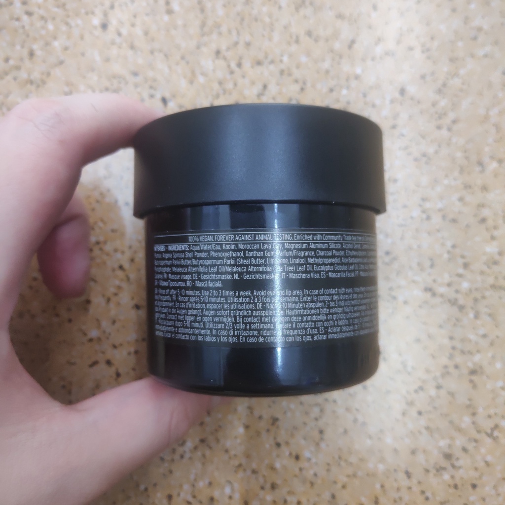 The Body Shop Himalayan Charcoal Purifying Glow Mask - Mặt Nạ Thải Độc