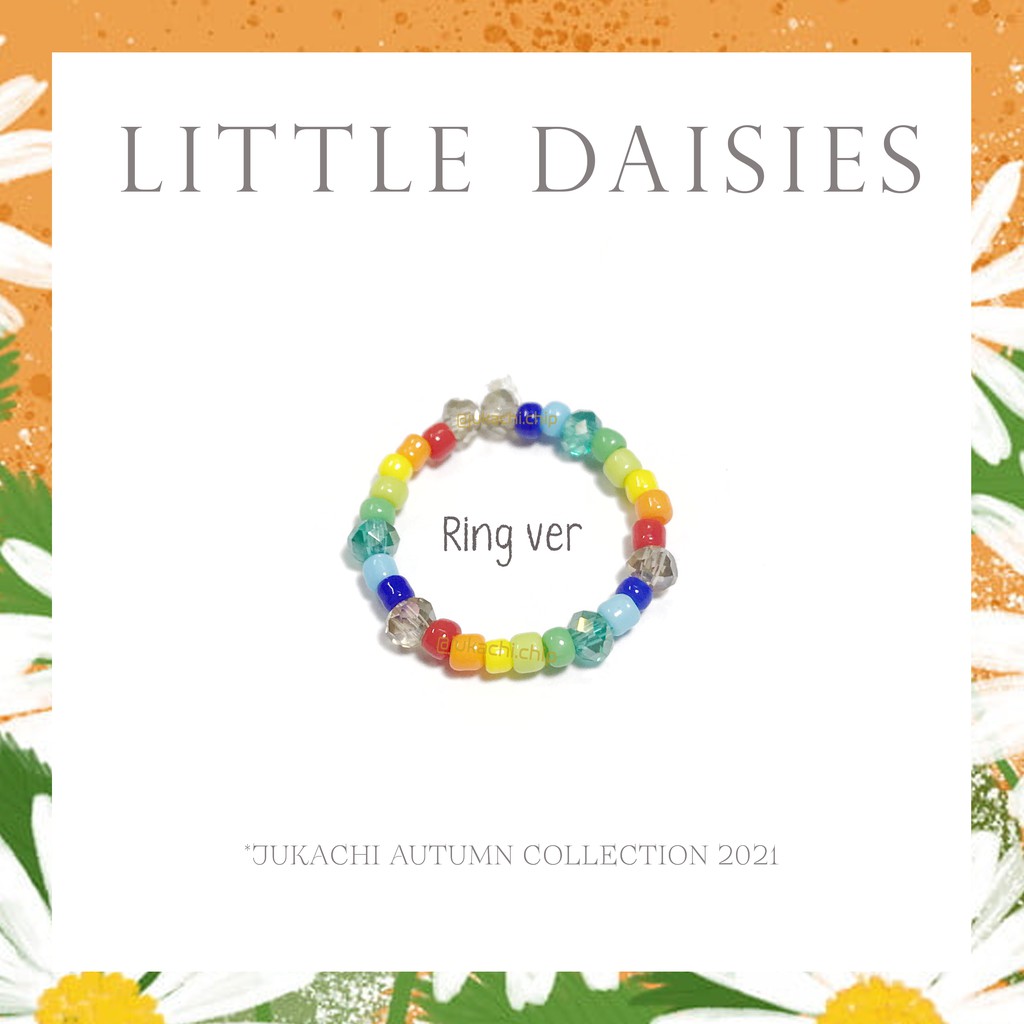 Nhẫn cườm hoa handmade - Little Daisies Ring ver