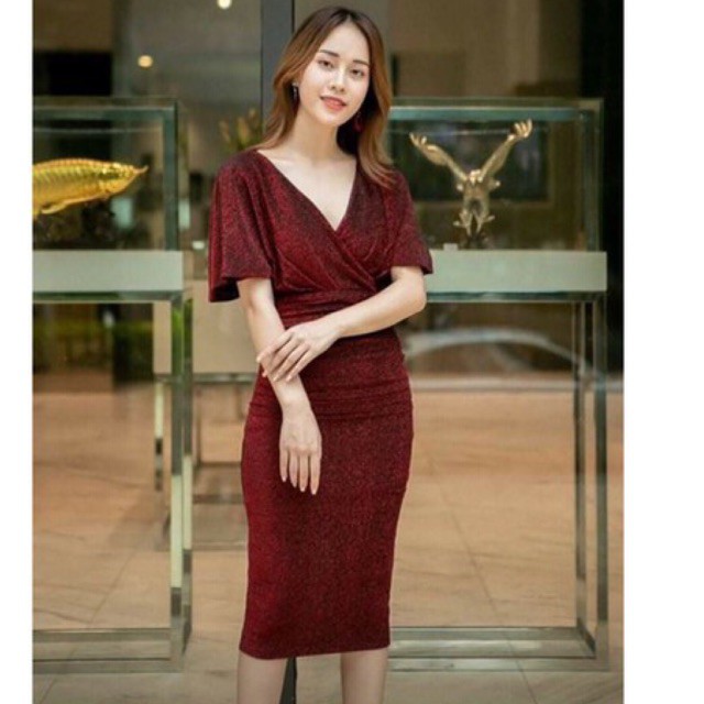 Đầm nhũ body kim tuyến